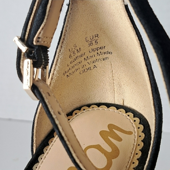 Sam Edelman Odila Scallop Block Heel Sandals 6.5 - Picture 7 of 10